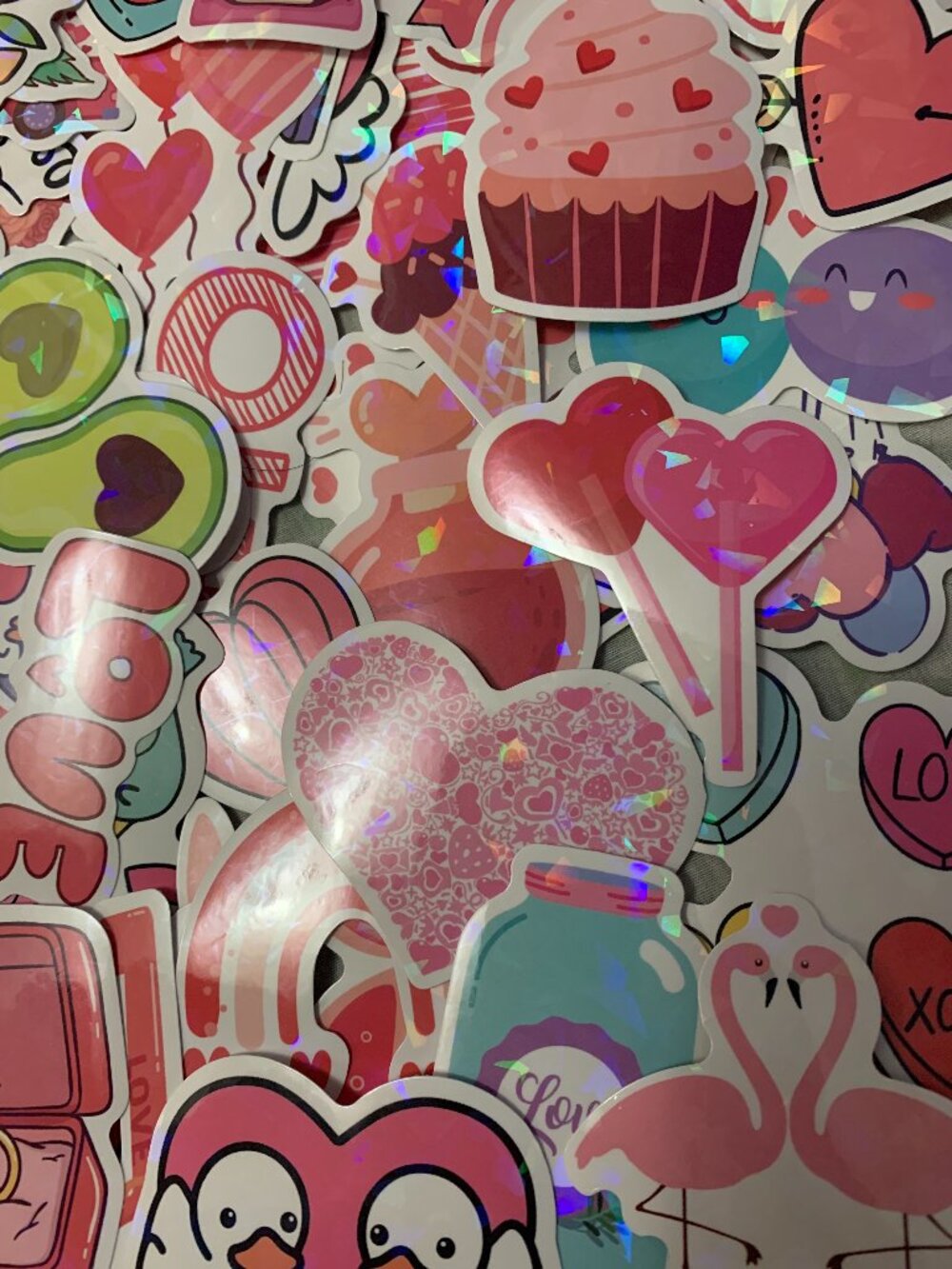 Valentines Heart Love Vinyl Stickers Pack - 100 Pieces